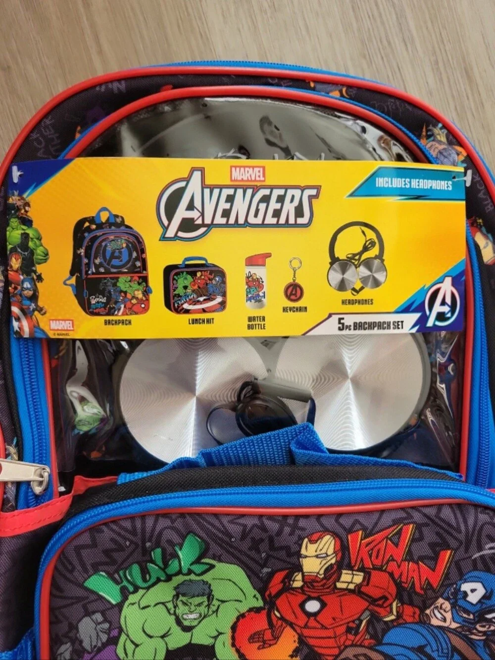 🆕️ Marvel Captain America Avengers 5 Piece Backpack